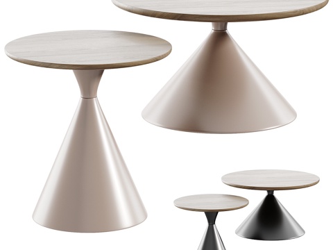  Harper现代木质桌子3d模型 