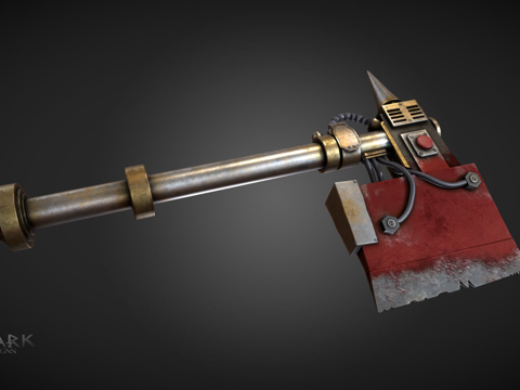  兽人砍刀V.1战锤40K3d模型 