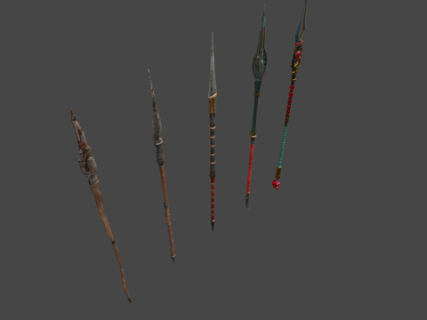  死亡猎人矛3d模型 