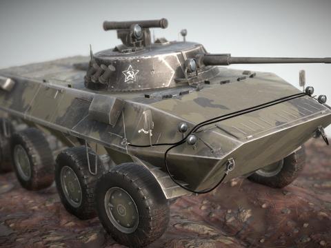  BTR90装甲车3d模型 