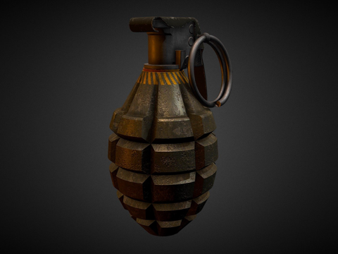  手榴弹3d模型 