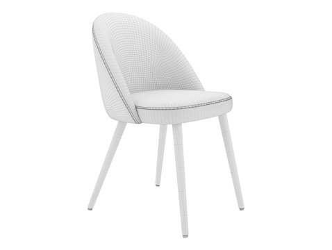  MEBELFORM 灰色餐椅3d模型 