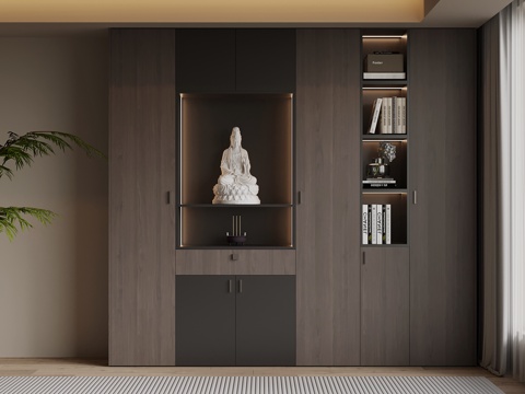  现代佛龛3d模型 