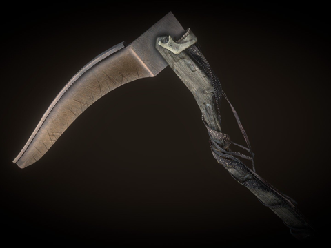 诅咒镰刀3d模型 