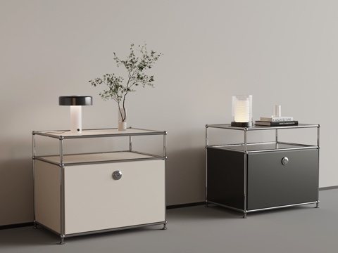 现代床头柜su模型