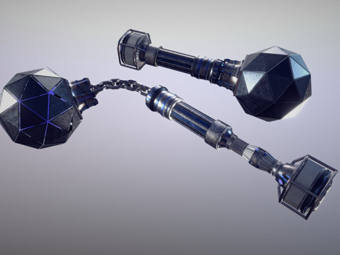  战争机器4迪比手雷3d模型 