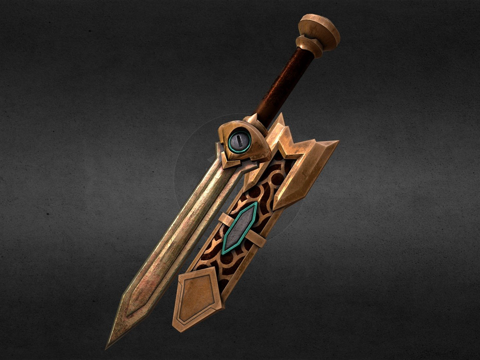  天际重制版矮人匕首3d模型 