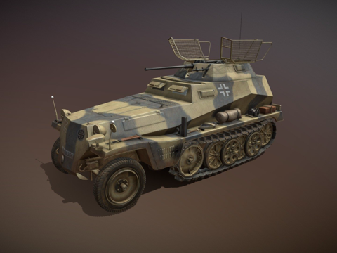  SD.KFZ2509侦察半履带车诺德兰3d模型 