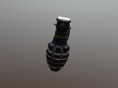  手榴弹23d模型 