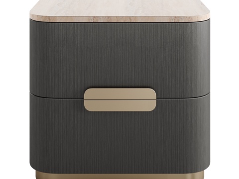  Bedside现代床头柜3d模型 