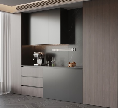 现代意式餐边柜su模型