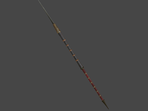  死亡猎人矛第三级3d模型 