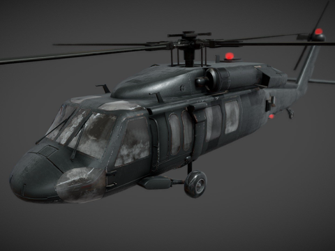  UH60黑鹰3d模型 