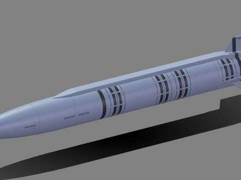  Kh15AS16回踢空射弹道导弹3d模型 
