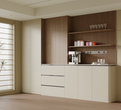  现代酒柜 餐边柜 冰箱酒柜3d模型 