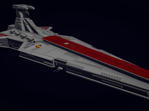  猎兵级歼星舰3d模型 