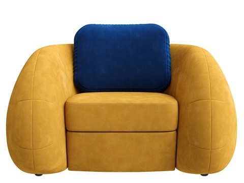  单人沙发3d模型 