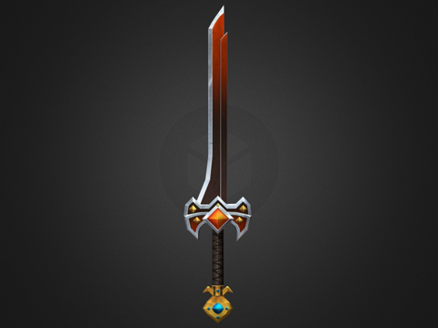  冒险岛长剑3d模型 