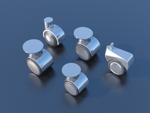  轮子 万向轮3d模型 