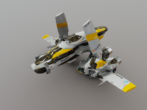  程序化硬表面建模测试9.703d模型 