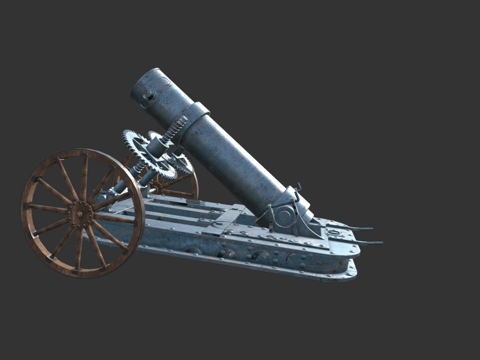  .5厘米地雷投射器M153d模型 