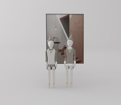 摆件组合su模型