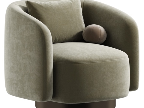  Matola现代布艺沙发椅3d模型 