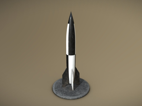  A4V2火箭3d模型 