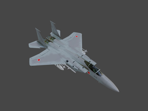  航空自卫队F15J3d模型 