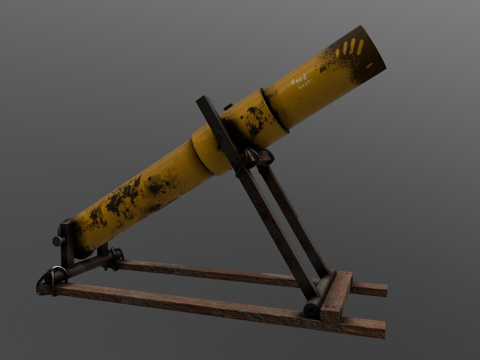  迫击炮3d模型 