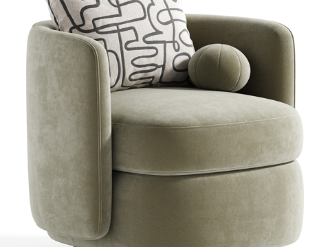  单人沙发3d模型 