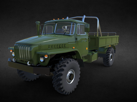  URAL43206克日什托夫斯托洛兹3d模型 