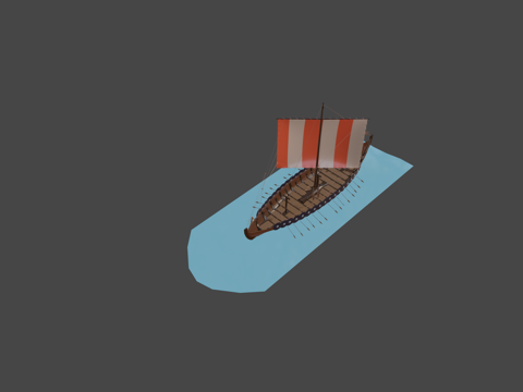  维京戈克斯塔德3d模型 