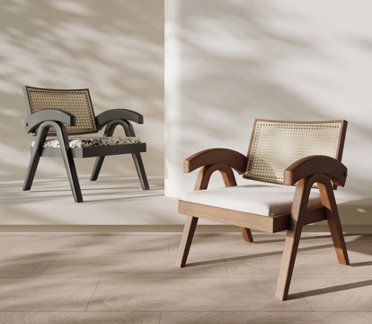  法式中古风休闲椅 单椅su模型 