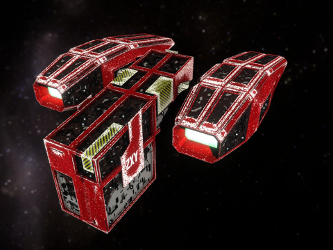  货运拖曳飞船3d模型 