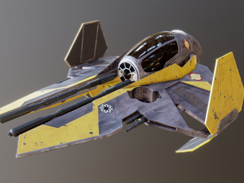  绝地星际战斗机3d模型 