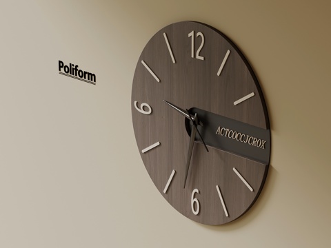  现代钟表 挂钟3d模型 