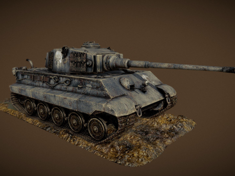  虎式坦克3d模型 