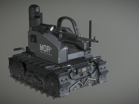  MDA军用无人机支援3d模型 