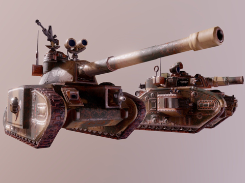  黎曼鲁斯坦克变体3d模型 
