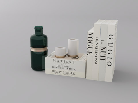 摆件组合su模型