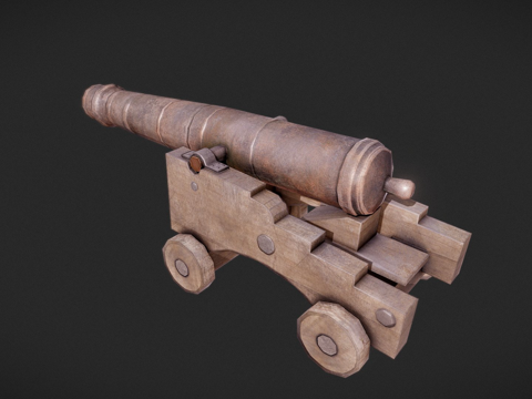  火炮3d模型 