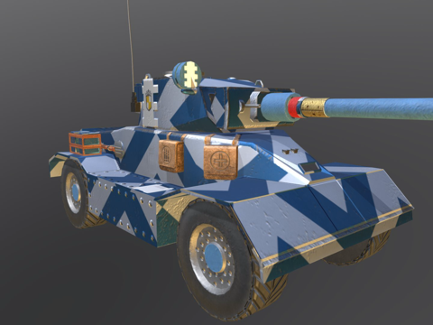  坦克3d模型 