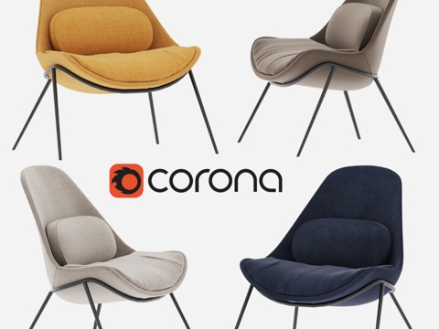  亲和休闲椅3d模型 