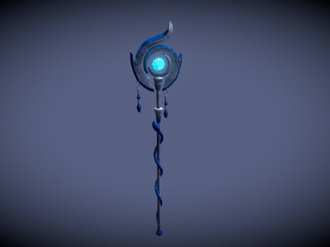  魔法师之杖3d模型 