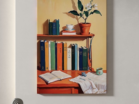  现代，简约，抽象，装饰画3d模型 