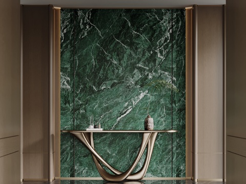  现代玄关 条案 边几3d模型 