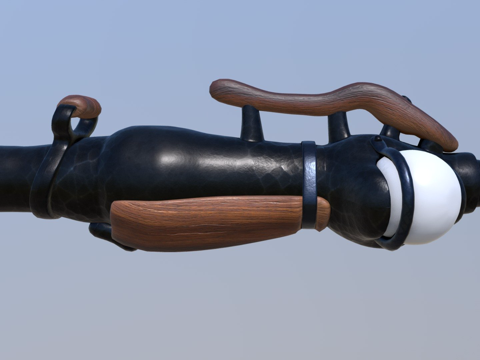  耕作加农炮3d模型 