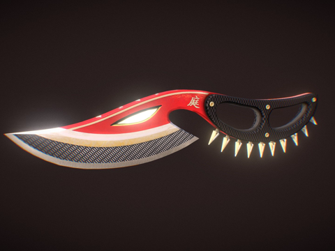  眼镜蛇刀谢伦3d模型 