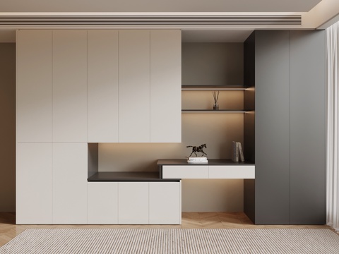  现代衣柜su模型 